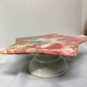 Resin Art Cake Plate
